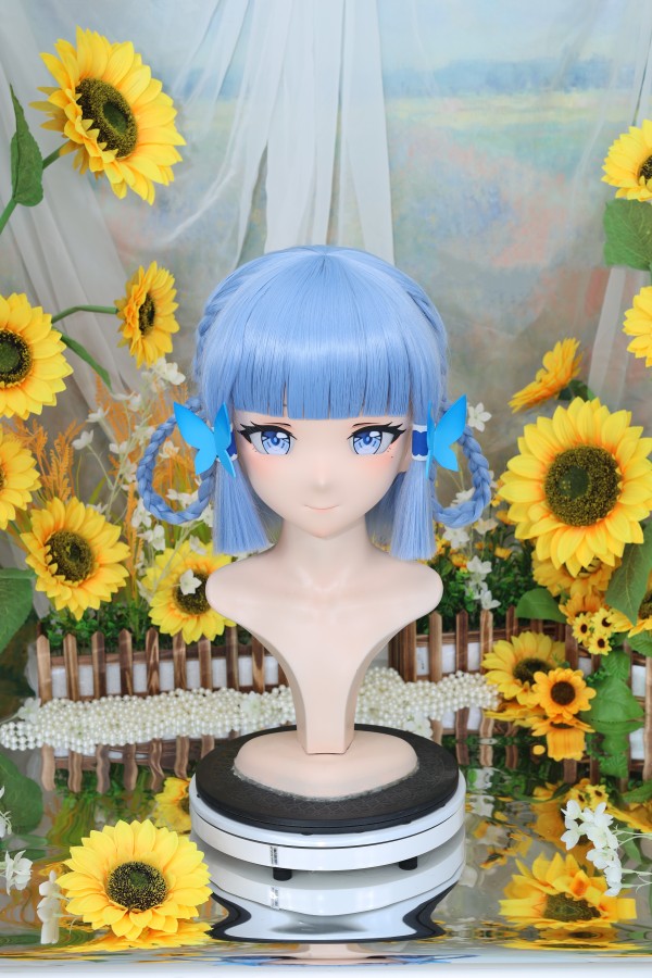 NFD Kigurumi Genshin Impact Kamisato Ayaka Head Shell Cosplay Accessories